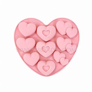 قالب سیلیکونی قلب 9 عددی