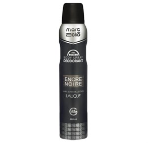 اسپری بدن مردانه مارک اکو Marc Ecko رایحه لالیک مشکی ENCRE NOIRE LALIQUE حجم 200 میل