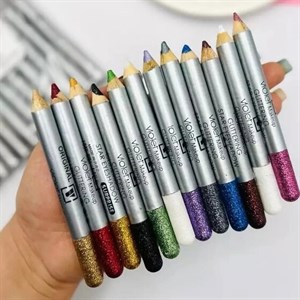مداد سایه چشم گلیتری ویولت Violet  بسته ۱۲ عددی