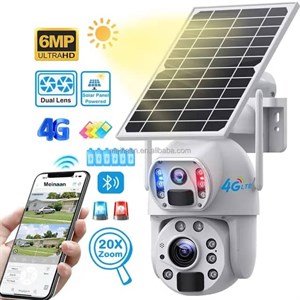 دوربین اسپید دام سولار سیم کارتی 4G-LTE UBOX بدون محدودیت در اپراتور با سرعت بالا 20x زوم اپتیکال (سفید)سفارش اروپا