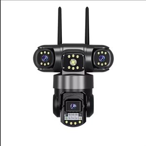 دوربین سیمکارتی سه لنز واقعی قابل تنظیم چرخشی 12MP مدل SZ3 بدون محدودیت در اپراتور با سرعت بالا O-KAM PRO سرور داخلی