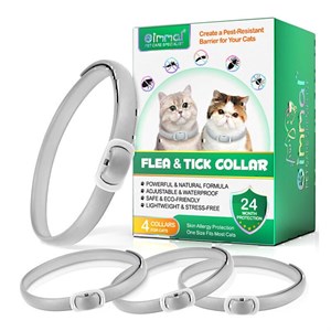 قلاده ضدکک و کنه گربه اویمال خاکستری Oimmal Grey Flea & Tick Collar For Cats بسته بندی فله ای 1 عددی