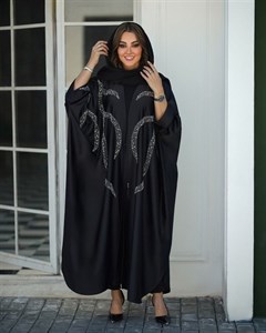 عبا زنانه جواهر دوزی مدل شعله