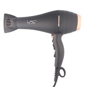 سشوار حرفه‌ای لاک لایچی مدل L-9010 با توان 2200 وات، موتور AC قدرتمند، دو حالت سرعت و دما، عملکرد یونی، دکمه باد سرد، سیستم جلوگیری از گرم شدن بیش از حد، همراه با متمرکزکننده باریک و پهن، رنگ مشکی مات