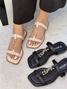 صندل زنانه مدل ysl پاشنه ۳ سانت