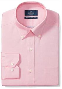 Buttoned Down Men's Tailored Fit Solid Non-Iron Dress Shirt (3 Collars Available)