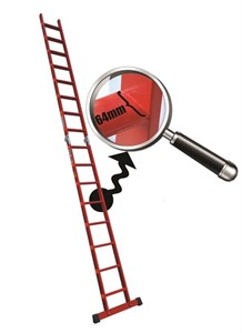 نردبان مفصلی 20پله 2تکه آسانکار پلاس ( 6متر )