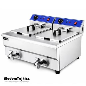 سرخ کن برقی شیردار 2 لگن 10 10 لیتری توربومکث TURBOMAX