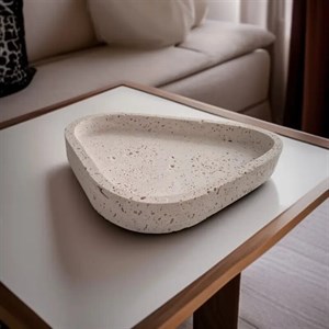 سینی سرو مزه سنگی تراورتن ساوین کد4541