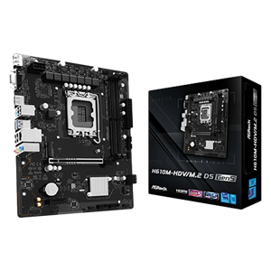 مادربرد ازراک مدل H610M-HDV M.2+ DDR5 Black