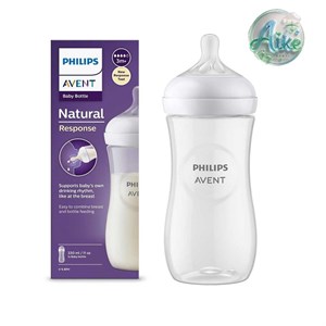 شیشه شیر فیلیپس اونت ۳۳۰ میل نچرال ریسپانس  3 ماه اورجینال (Philips Avent Natural Response 330ml)