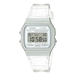 ساعت مچی دیجیتال کاسیو مدل Casio F-91WS-7 بند رزین شفاف