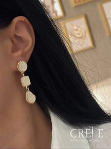 گوشواره آویز دایره و مربع