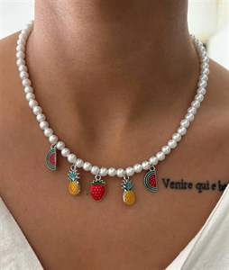 گردنبند مروارید میوه