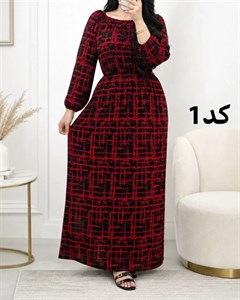 پیراهن ساحلی زنانه نخی خارجی 7621