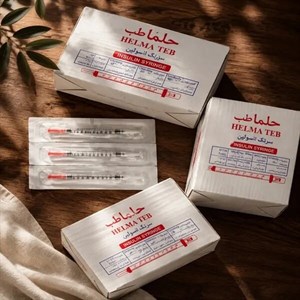 سرنگ انسولین حلما طب ۱ میلی‌لیتر لوئرلاک تک عددی