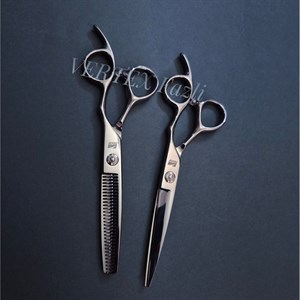 قیچی آرایشگری کات و قیچی پیتاژ فینی اصلی 6 اینچ
