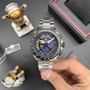 ساعت تگ هویر نقره ای بند استیل صفحه آبی Tag Heuer Monza