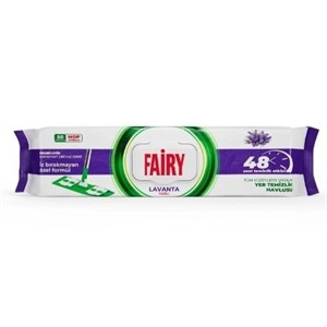دستمال مرطوب مخصوص طی و زمین‌شوی فیری Fairy بسته 50 عددی