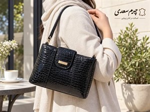 کیف دوشی زنانه چرم دست دوز کد 791