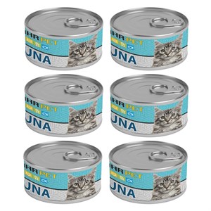 کنسرو نچرال گربه شهرپت مدل Tuna وزن 120 گرم بسته 6 عددی