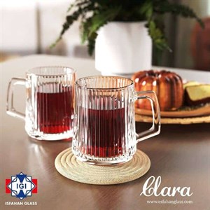 لیوان کلارا دسته دار اصفهان 6 عددی