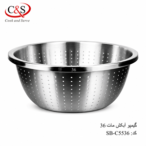 آبکش استیل مات گیمپو سایز 36 C&S