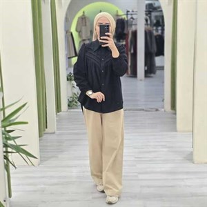 شومیز پیلیسه (مشکی)
