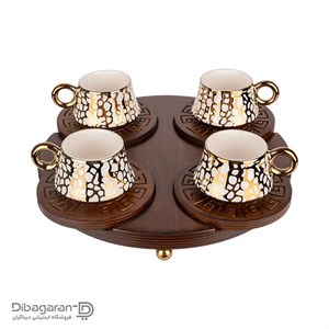 ست قهوه خوری ایندو وود کد 90140