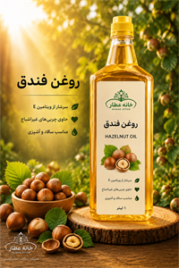 روغن فندوق خالص (۱ لیتر) بضمانت مرجوعی