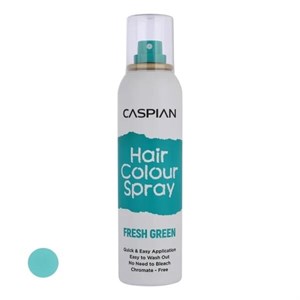 اسپری رنگ مو موقت کاسپین مدل FRESH GREEN حجم 150 میلی‌لیتررنگ سبز