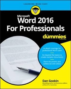 کتاب Microsoft Word 2016 For Professionals For Dummies نسخه کامل