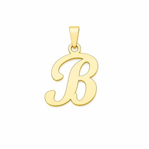 آویز طلا زنانه عیار 18 گالری صادقی مدل حرف b 