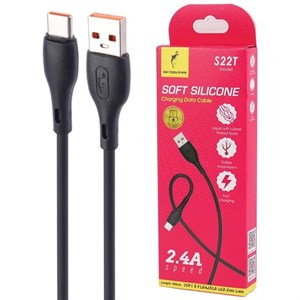 کابل Type-C Sky Dolphin S22T فست شارژ 2.4A طول 1 متر
