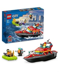 لگو قایق آتش نشانی سیتی کد 60373LEGO City 60373