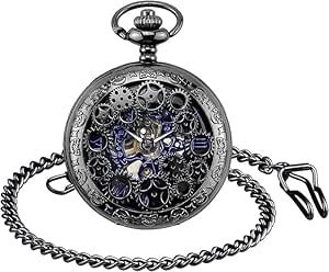 ساعت جیبی مکانیکی استیم‌پانک Tazweeq با طراحی فانتزی