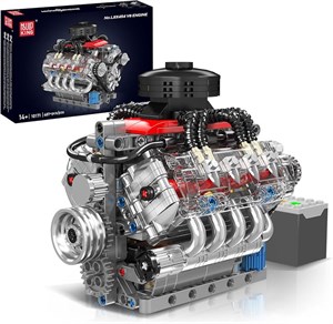 مجموعه موتور V8 Mould King 10171کیت 487 قطعه