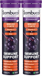 سَمبوکول ایمونوفورته قرص جوشانSambucol Immuno Forte Effervescent 2-Pack