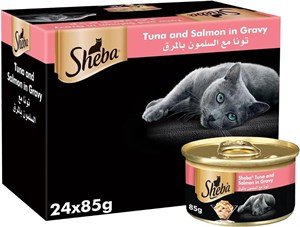 غذای گربه کنسروی شِبا تیونا و سالمونSheba Tuna &amp  Salmon