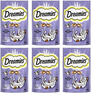 تشویقی گربه Dreamies طعم اردکDreamies 60G × 6