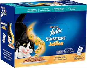 غذای تشویقی گربه پورینا فلیکس سنشینشنزPurina Felix Sensations Jellies