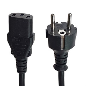 کابل پاور سه پین منبع تغذیه کامپیوتر مدل 16A power طول 1.5 متر
