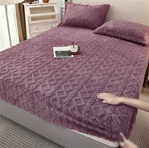 روتشکی مخمل چهار فصل گیس‌بافت | سایز و رنگبندی متنوع | مناسب تشک‌های 90، 160 و 180 سانتی‌متری با ارتفاع 30 سانتی‌متر