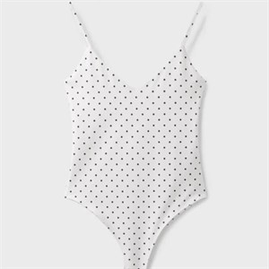 بادی زنانه استرادیواریوس Stradivarius مدل Polka dot V-neck