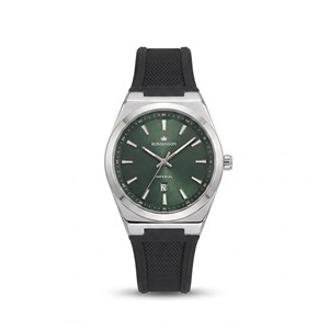 ساعت مچی مردانه رومانسون امپریال مدل 1415G.02 صفحه سبز بند رابر مشکی
