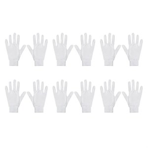 دستکش طاها طب مدل  نخی مچ دار کد 5291-2 بسته 6 عددی