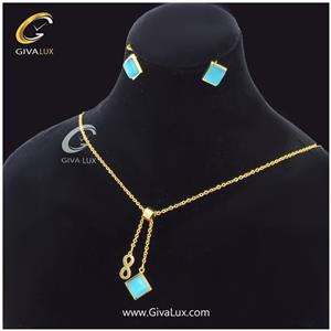 نیم ست استیل طرح لوزی