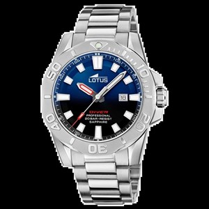 ساعت مچی مردانه لوتوس مدل L18926/4 غواصی حرفه‌ای با صفحه آبی گرادینت (Diver)