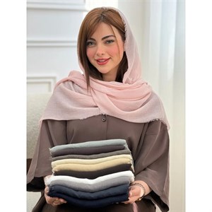شال نخی پلیسه ساده دورریش