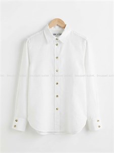 شومیز سفید زنانه برند ZARA
